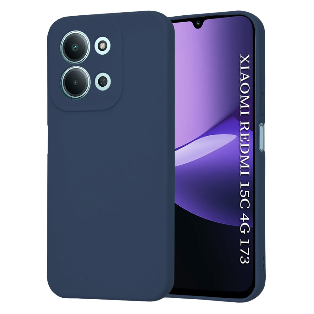 Coque pour Xiaomi Redmi 15C 5G / 15C 4G, Techsuit, SoftFlex, Bleu marine