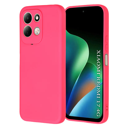 Case for Xiaomi Redmi 17 5G / 17 4G, Techsuit, SoftFlex, Dark Pink