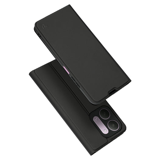 Coque pour Xiaomi Redmi 17C 5G, Techsuit, Magskin Book, Noire