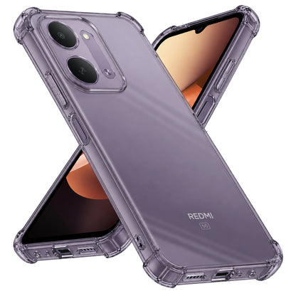 Coque pour Xiaomi Redmi 17C 5G, Techsuit, Transparent Antichoc, Fumé