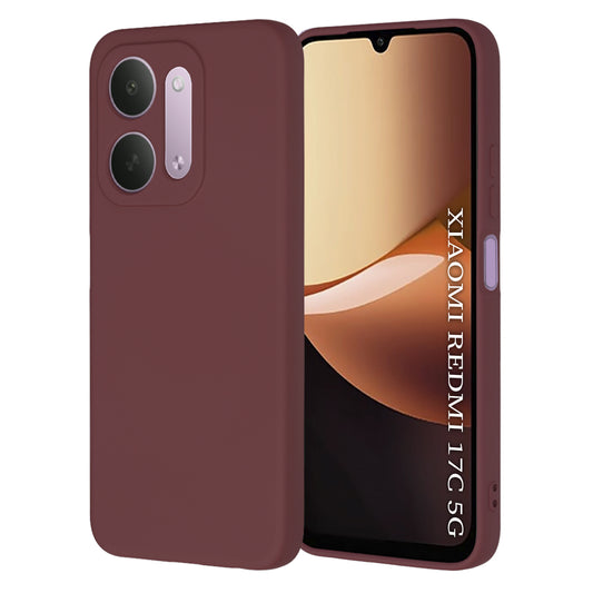 Coque pour Xiaomi Redmi 17C 5G, Techsuit, SoftFlex, bordeaux