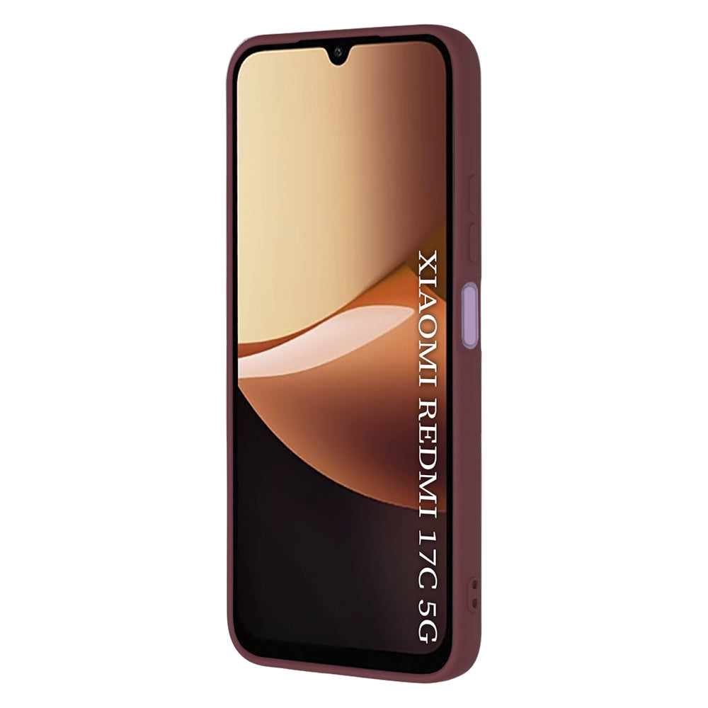 Case for Xiaomi Redmi 17C 5G, Techsuit, SoftFlex, Burgundy