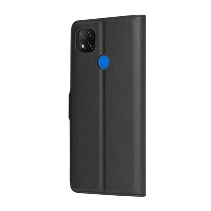 Coque pour Xiaomi Redmi 9C NFC / 9C, Techsuit, Leather Folio, Noire