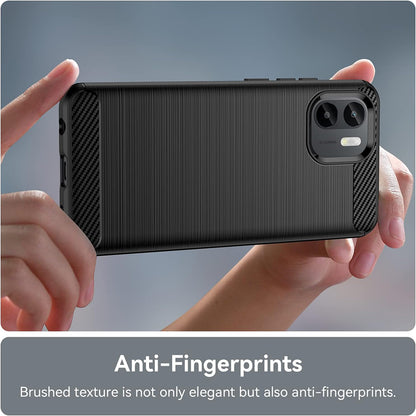 Coque pour Xiaomi Redmi A2 / A1, Techsuit, Carbone, Noire