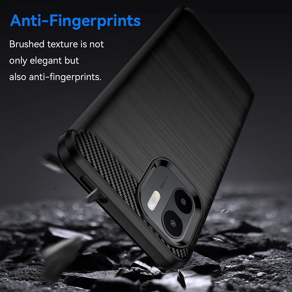 Coque pour Xiaomi Redmi A2 / A1, Techsuit, Carbone, Noire