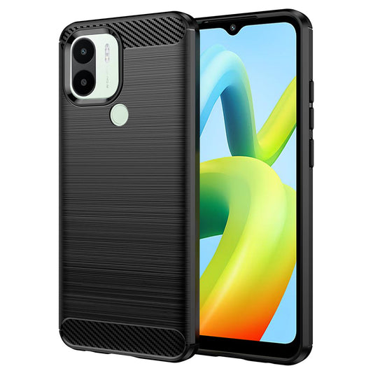 Coque pour Xiaomi Redmi A2+ / A1+, Techsuit, Carbone, Noire