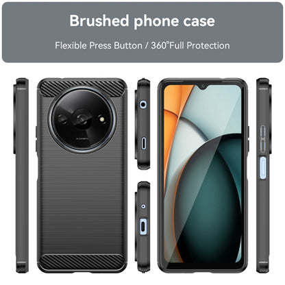 Coque pour Xiaomi Redmi A3x / A3, Techsuit, Carbone, Noire
