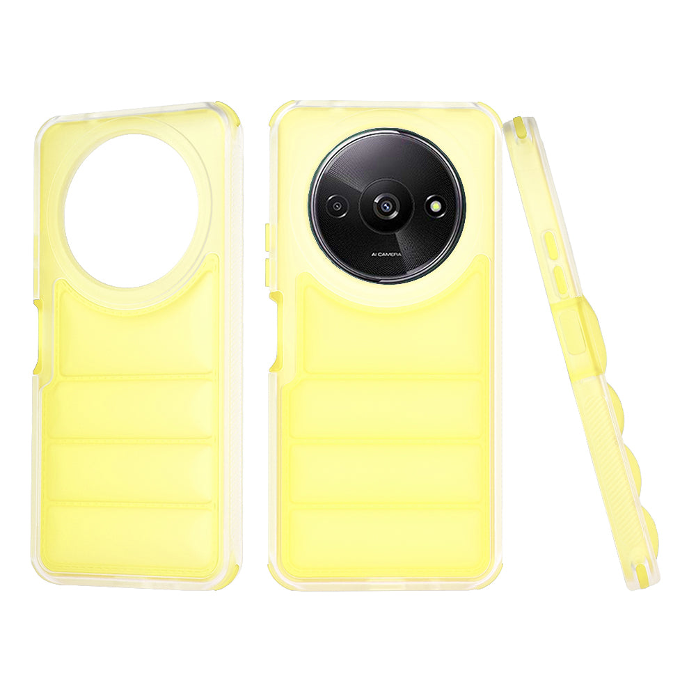 Coque pour Xiaomi Redmi A3x / A3, Techsuit, Wave Shield, Jaune