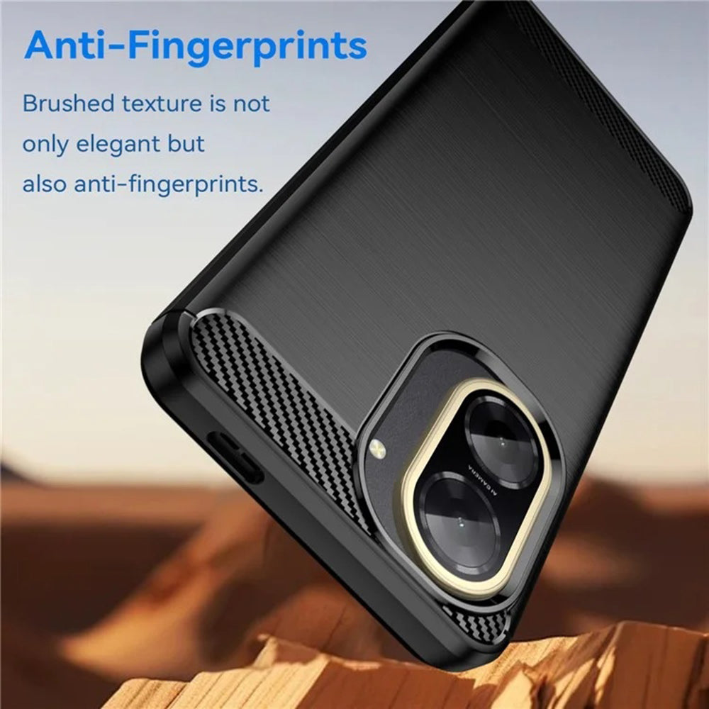 Coque pour Xiaomi Redmi A5 4G (Standard), Techsuit, Carbone, Noire