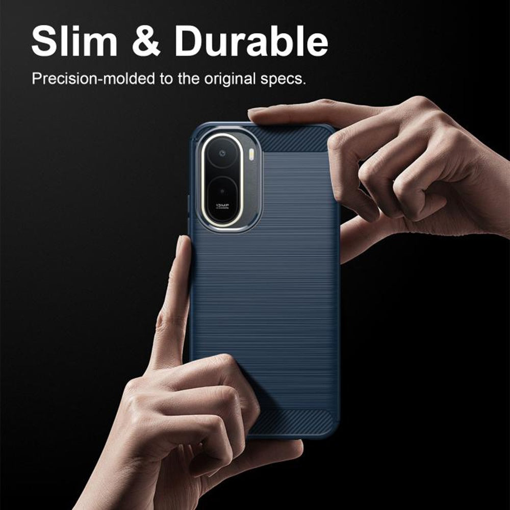 Coque pour Xiaomi Redmi A7 Pro 4G, Techsuit, Carbone, Bleue