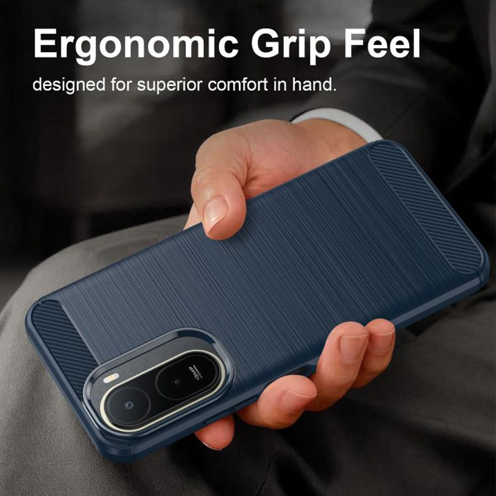 Coque pour Xiaomi Redmi A7 Pro 4G, Techsuit, Carbone, Bleue