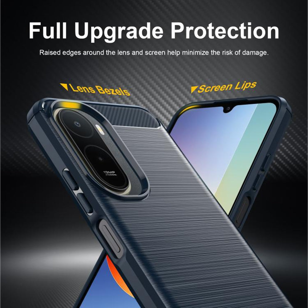 Coque pour Xiaomi Redmi A7 Pro 4G, Techsuit, Carbone, Bleue