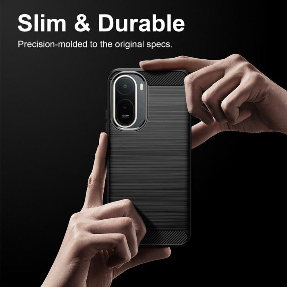 Coque pour Xiaomi Redmi A7 Pro 4G, Techsuit, Carbone, Noire