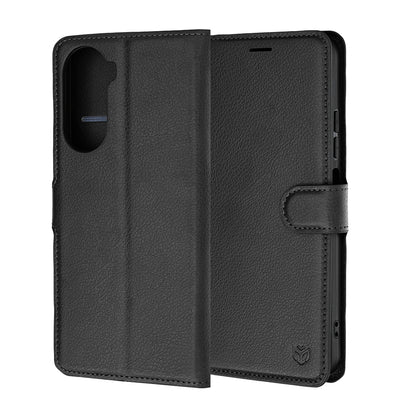 Coque pour Xiaomi Redmi A7 Pro 4G, Techsuit, Leather Folio, Noire