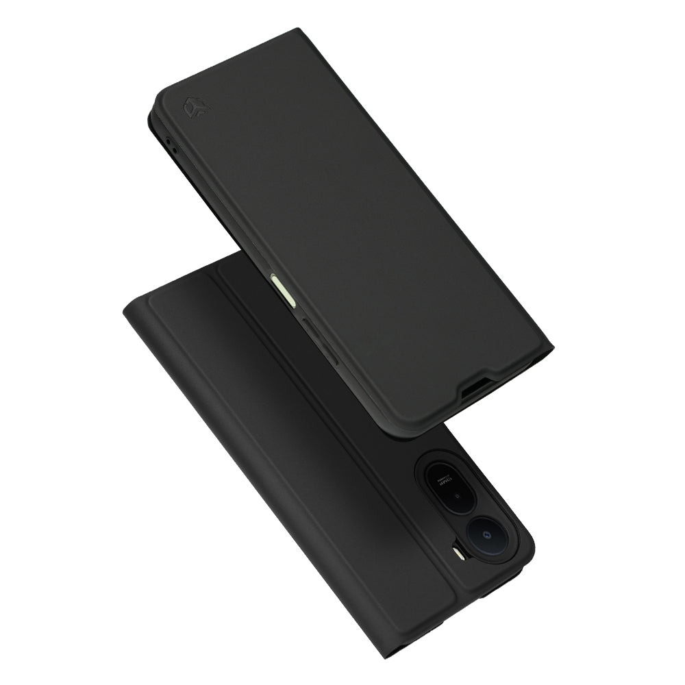 Coque pour Xiaomi Redmi A7 Pro 4G, Techsuit, Magskin Book, Noire