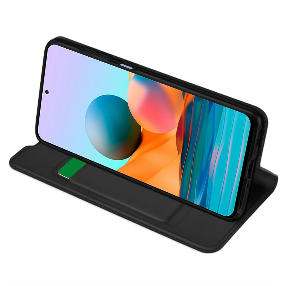 Étui pour Xiaomi Redmi Note 10 Pro Max / Note 10 Pro, Techsuit, Magskin Book, Noir