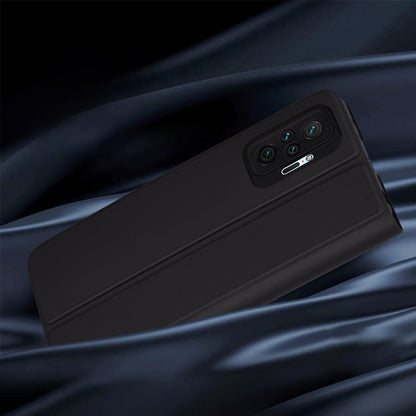 Étui pour Xiaomi Redmi Note 10 Pro Max / Note 10 Pro, Techsuit, Magskin Book, Noir