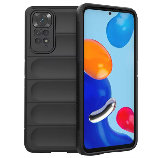 Coque pour Xiaomi Redmi Note 11S / Note 11, Techsuit, Magic Shield, Noire