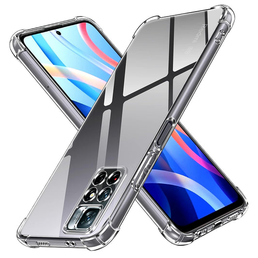 Coque pour Xiaomi Redmi Note 11S / Note 11, Techsuit, Antichoc Claire, Transparente