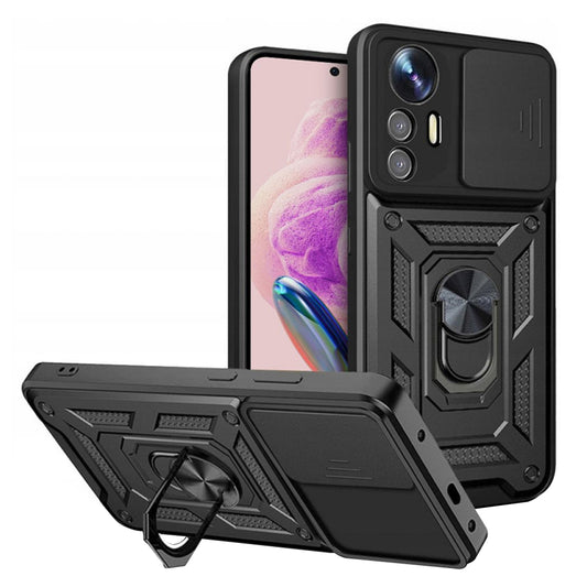 Coque pour Xiaomi Redmi Note 12S, Techsuit, CamShield, Noire