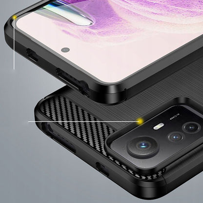 Coque pour Xiaomi Redmi Note 12S, Techsuit, Carbone, Noire