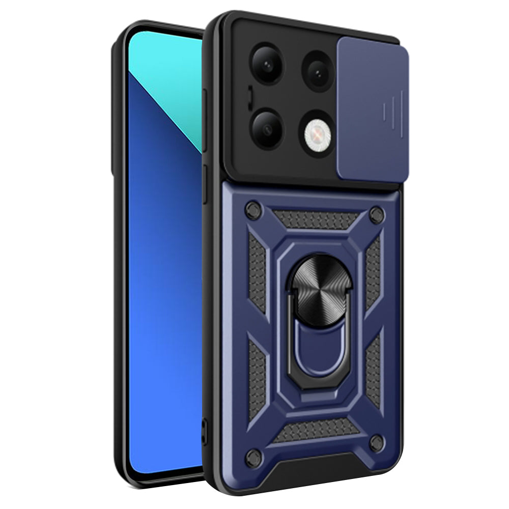 Coque pour Xiaomi Redmi Note 13 4G, Techsuit, CamShield, Bleue