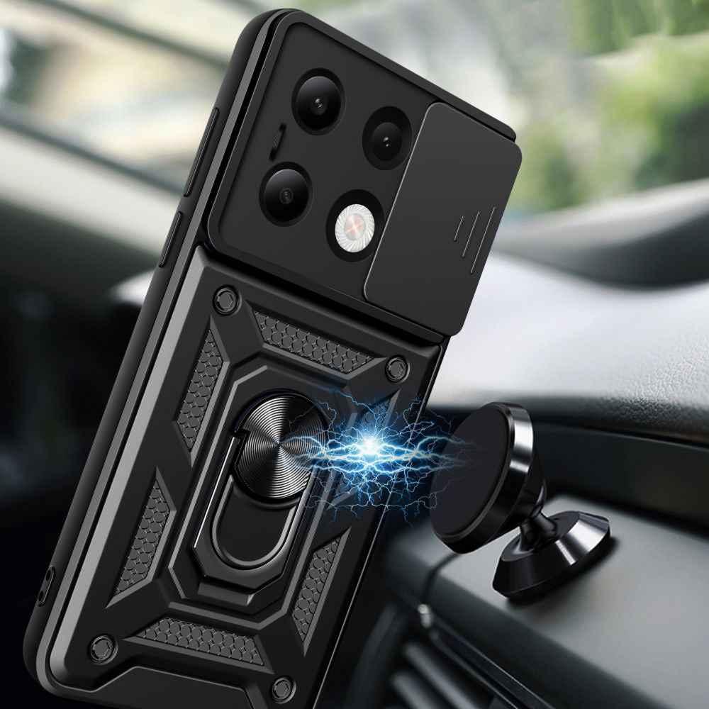 Coque pour Xiaomi Redmi Note 13 4G, Techsuit, CamShield, Bleue