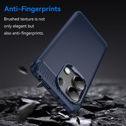 Coque pour Xiaomi Redmi Note 13 4G, Techsuit, Carbone, Bleue