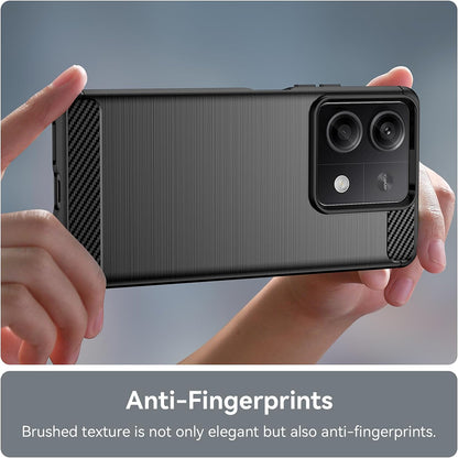 Coque pour Xiaomi Redmi Note 13 4G, Techsuit, Carbone, Noire