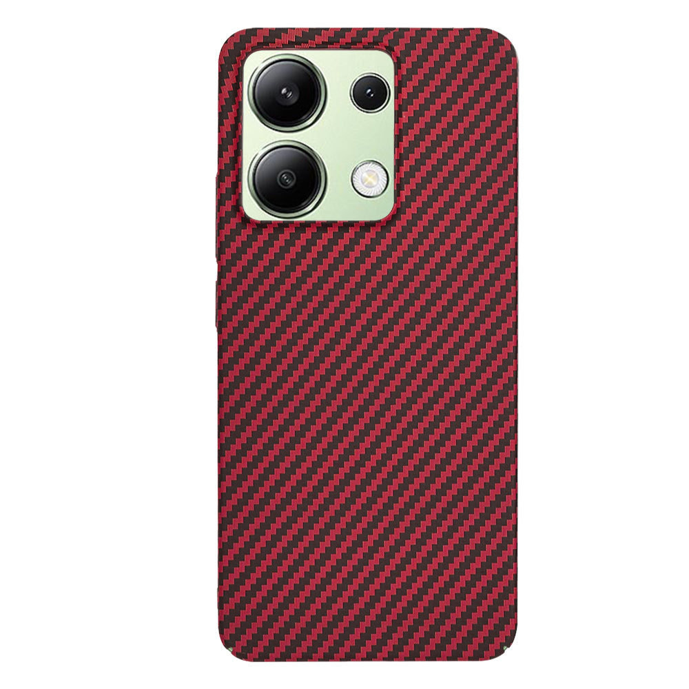Case for Xiaomi Redmi Note 13 4G, Techsuit, Carbonite FiberShell, Red