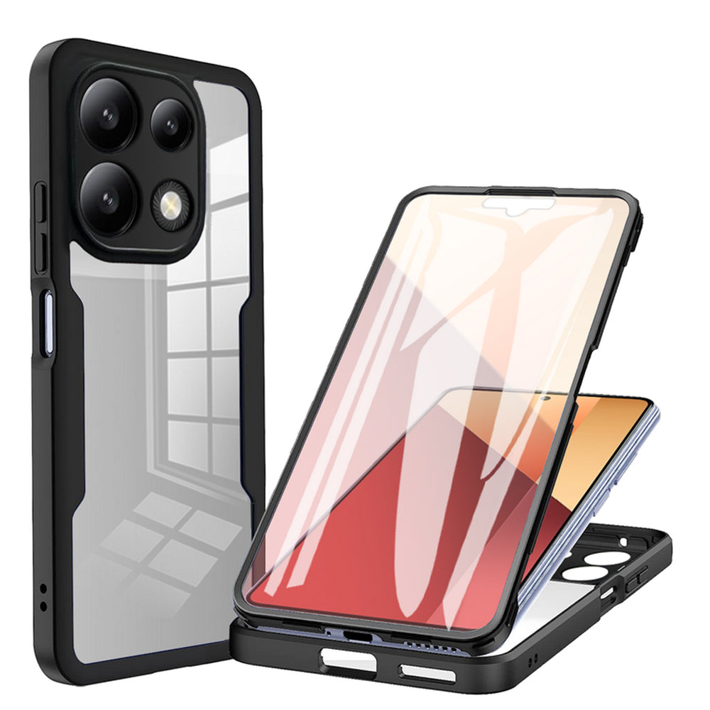 Coque pour Xiaomi Redmi Note 13 4G, Techsuit, ColorVerse 360, Noire