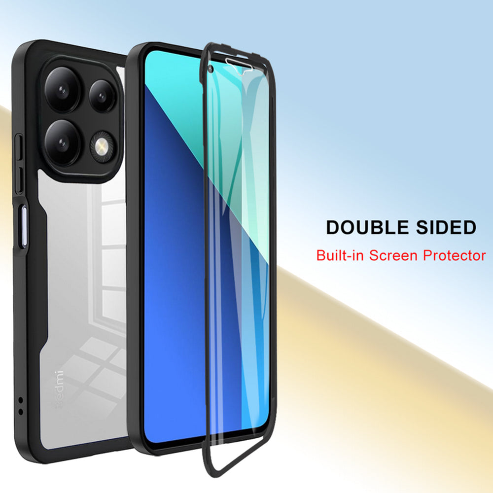Coque pour Xiaomi Redmi Note 13 4G, Techsuit, ColorVerse 360, Noire