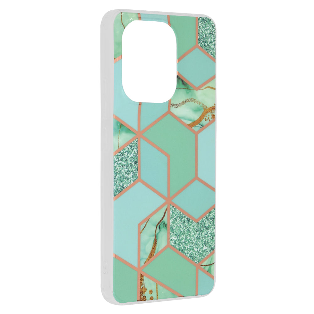 Coque pour Xiaomi Redmi Note 13 4G, Techsuit, Marble, Vert
