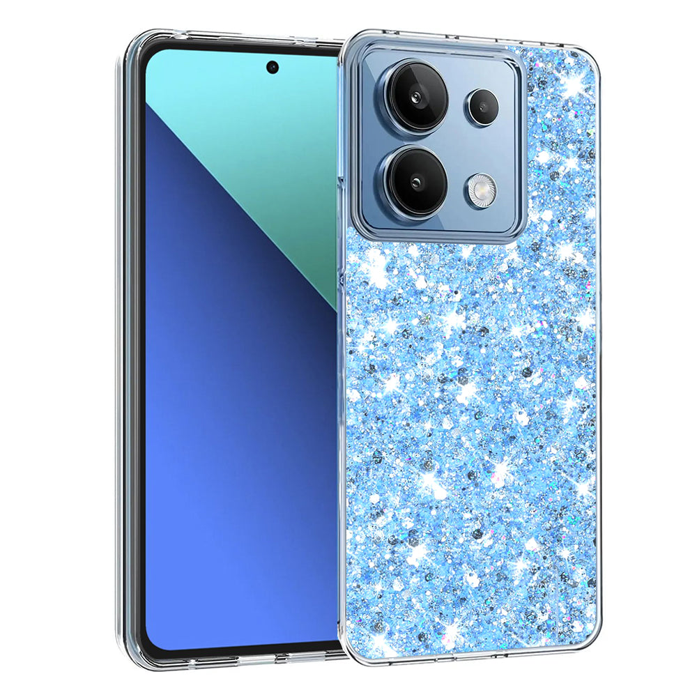 Case for Xiaomi Redmi Note 13 4G, Techsuit, Sparkly Glitter, Blue