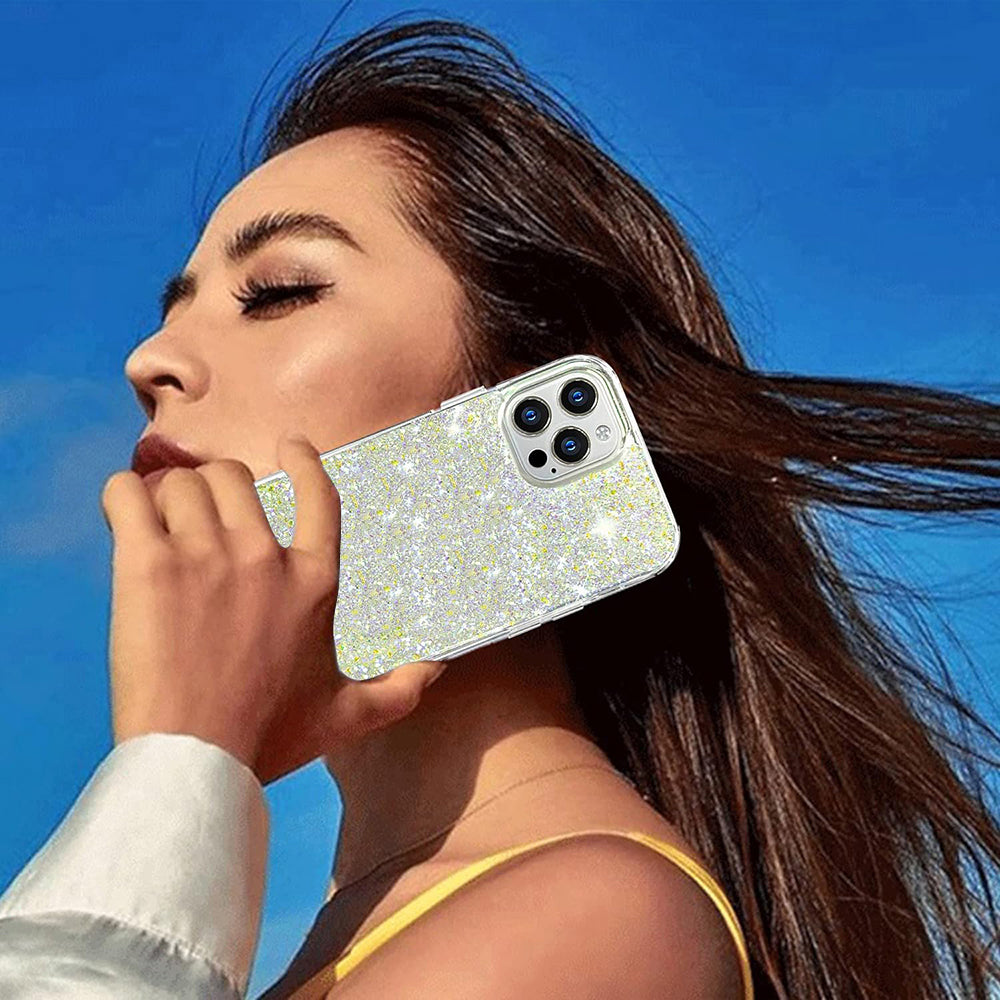 Case for Xiaomi Redmi Note 13 4G, Techsuit, Sparkly Glitter, Blue