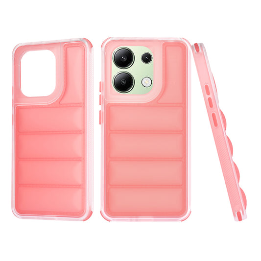Coque pour Xiaomi Redmi Note 13 4G, Techsuit, Wave Shield, Rouge