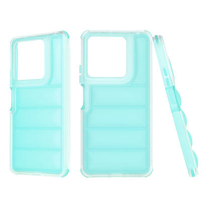 Coque pour Xiaomi Redmi Note 13 5G, Techsuit, Wave Shield, Turquoise