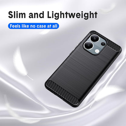 Coque pour Xiaomi Redmi Note 13 Pro 4G / Poco M6 Pro 4G, Techsuit, Carbone, Noire