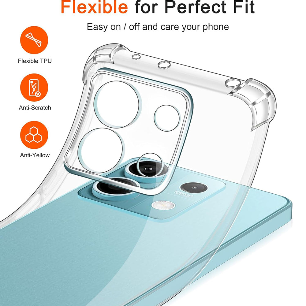 Coque pour Xiaomi Redmi Note 13 Pro 4G / Poco M6 Pro 4G, Techsuit, Antichoc Claire, Transparente