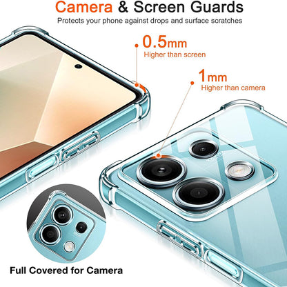 Coque pour Xiaomi Redmi Note 13 Pro 4G / Poco M6 Pro 4G, Techsuit, Antichoc Claire, Transparente