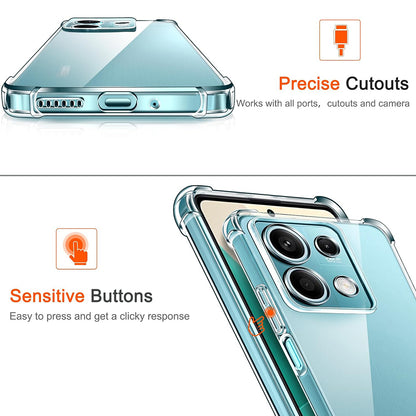 Coque pour Xiaomi Redmi Note 13 Pro 4G / Poco M6 Pro 4G, Techsuit, Antichoc Claire, Transparente