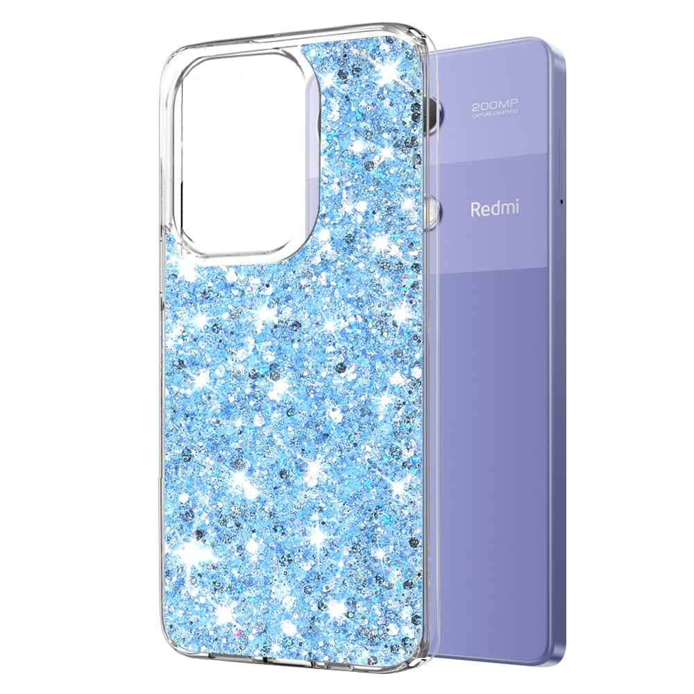 Case for Xiaomi Redmi Note 13 Pro 4G / Poco M6 Pro 4G, Techsuit, Sparkly Glitter, Blue