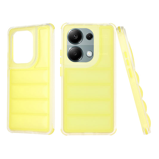Coque pour Xiaomi Redmi Note 13 Pro 4G / Poco M6 Pro 4G, Techsuit, Wave Shield, Jaune