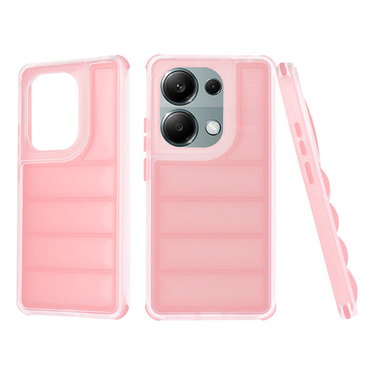 Coque pour Xiaomi Redmi Note 13 Pro 4G / Poco M6 Pro 4G, Techsuit, Wave Shield, Rose