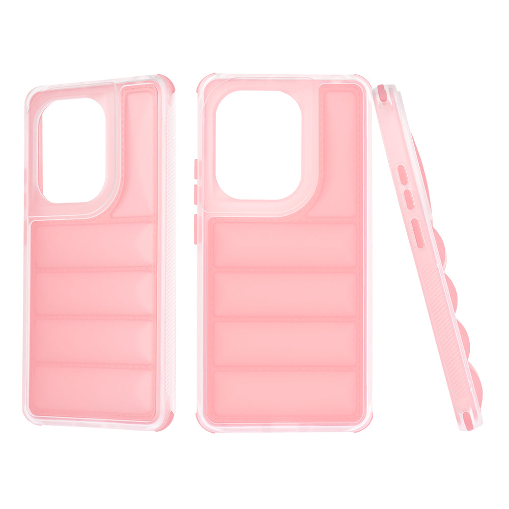 Coque pour Xiaomi Redmi Note 13 Pro 4G / Poco M6 Pro 4G, Techsuit, Wave Shield, Rose
