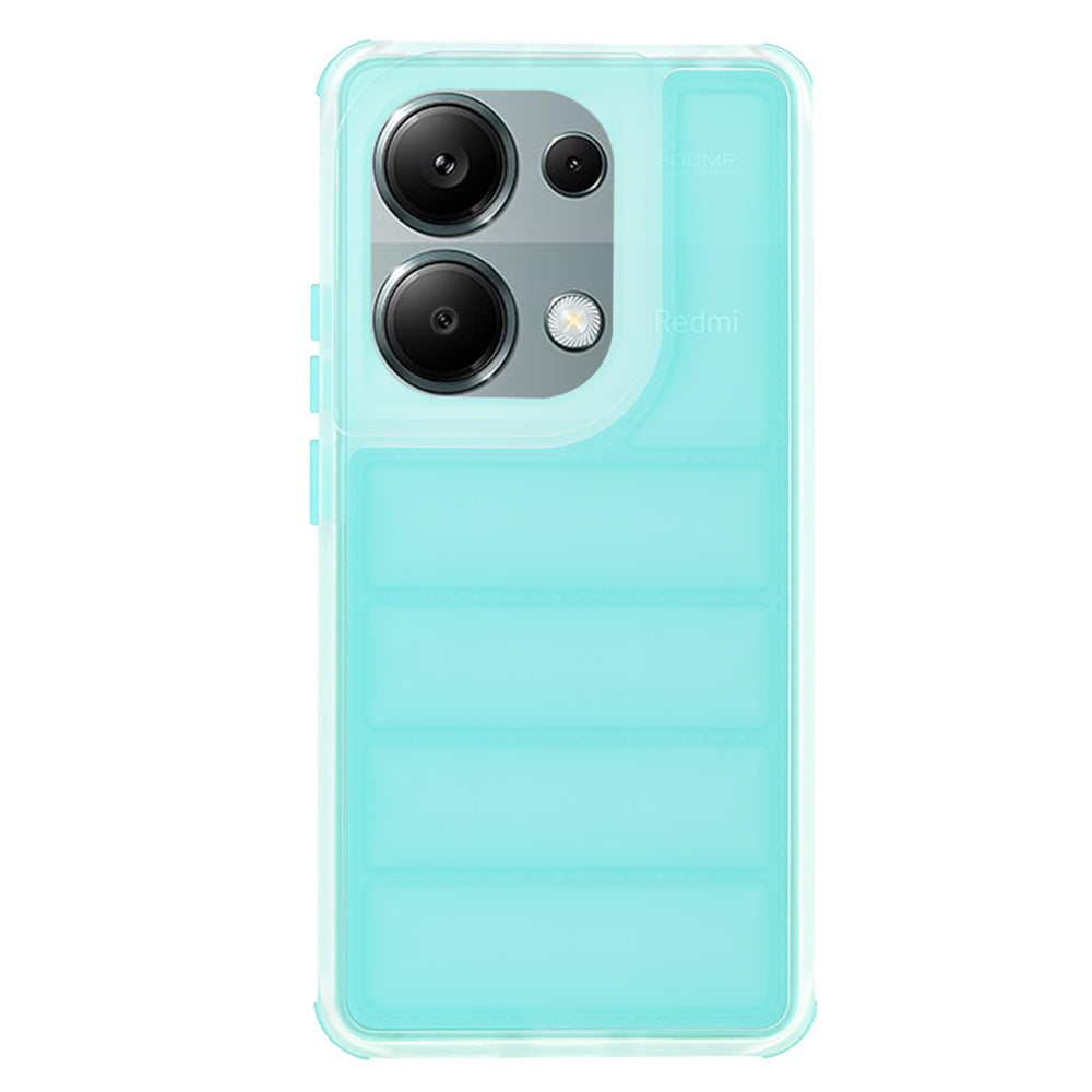Coque pour Xiaomi Redmi Note 13 Pro 4G / Poco M6 Pro 4G, Techsuit, Wave Shield, Turquoise