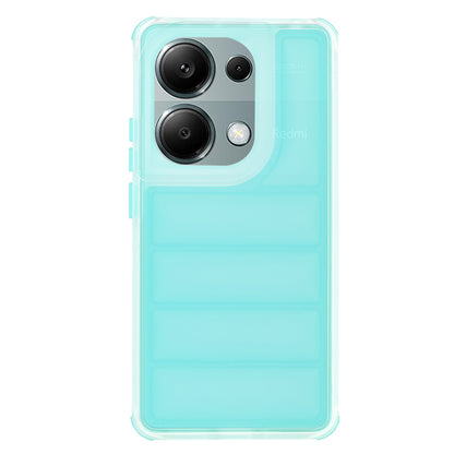 Coque pour Xiaomi Redmi Note 13 Pro 4G / Poco M6 Pro 4G, Techsuit, Wave Shield, Turquoise
