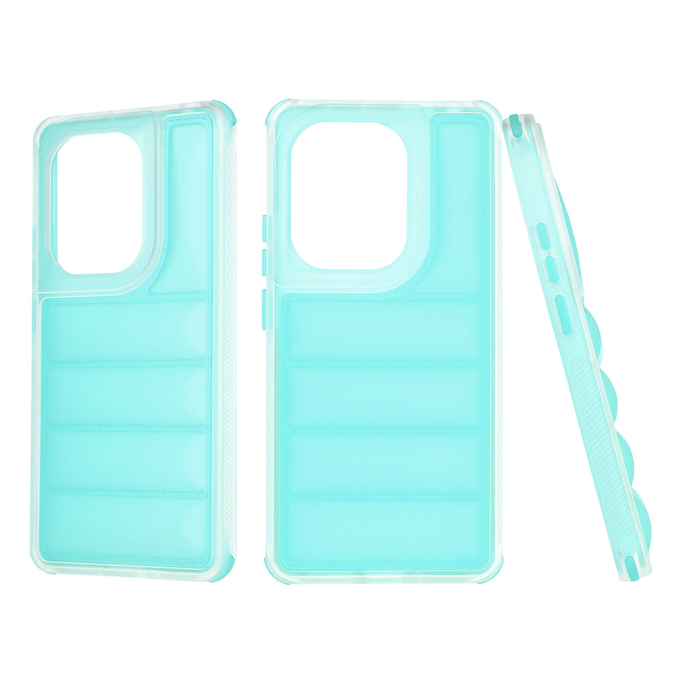 Coque pour Xiaomi Redmi Note 13 Pro 4G / Poco M6 Pro 4G, Techsuit, Wave Shield, Turquoise