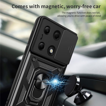 Coque pour Xiaomi Redmi Note 13 Pro 4G / Poco M6 Pro 4G, Techsuit, CamShield, Noire