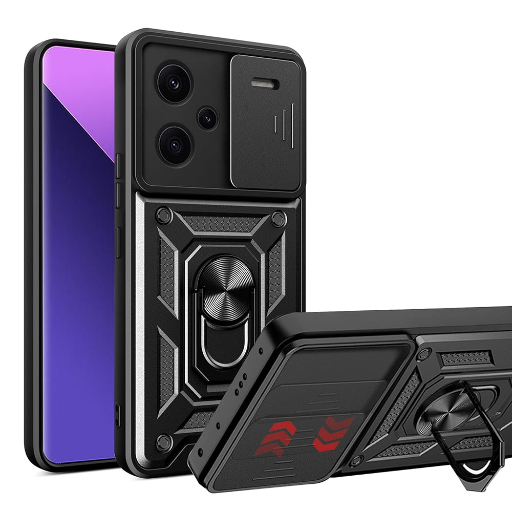 Coque pour Xiaomi Redmi Note 13 Pro+, Techsuit, CamShield, Noire